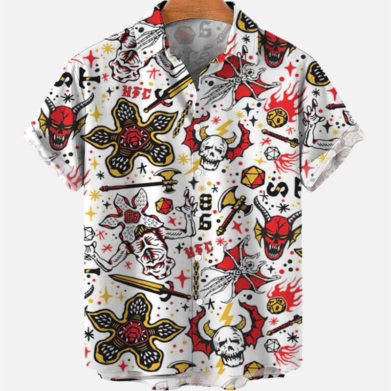 Camisas de manga corta con est - Vintage Hawaiian Floral Shirt reseña y precio