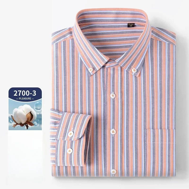 Camisa de manga larga de alta  - Oxford Cotton Casual Shirt Business reseña y precio