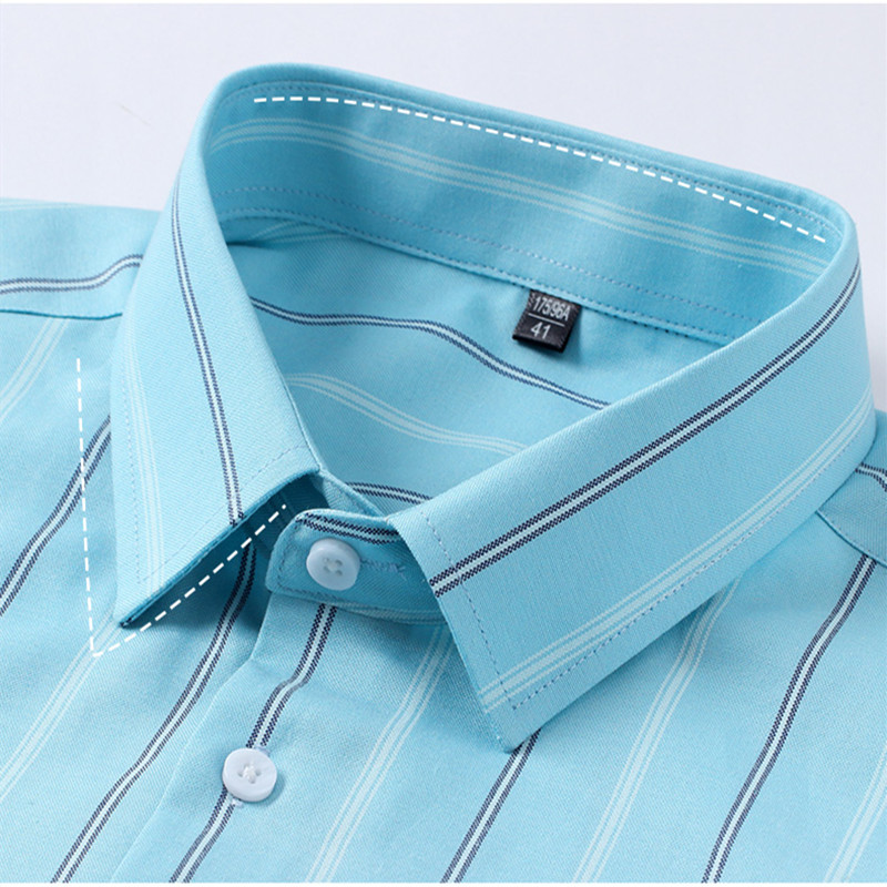 Camisa de manga larga 100 algo - Oxford Cotton Casual Shirt Business reseña y precio