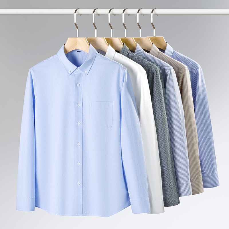 Primavera nueva camisa Oxford  - Oxford Cotton Casual Shirt Business reseña y precio