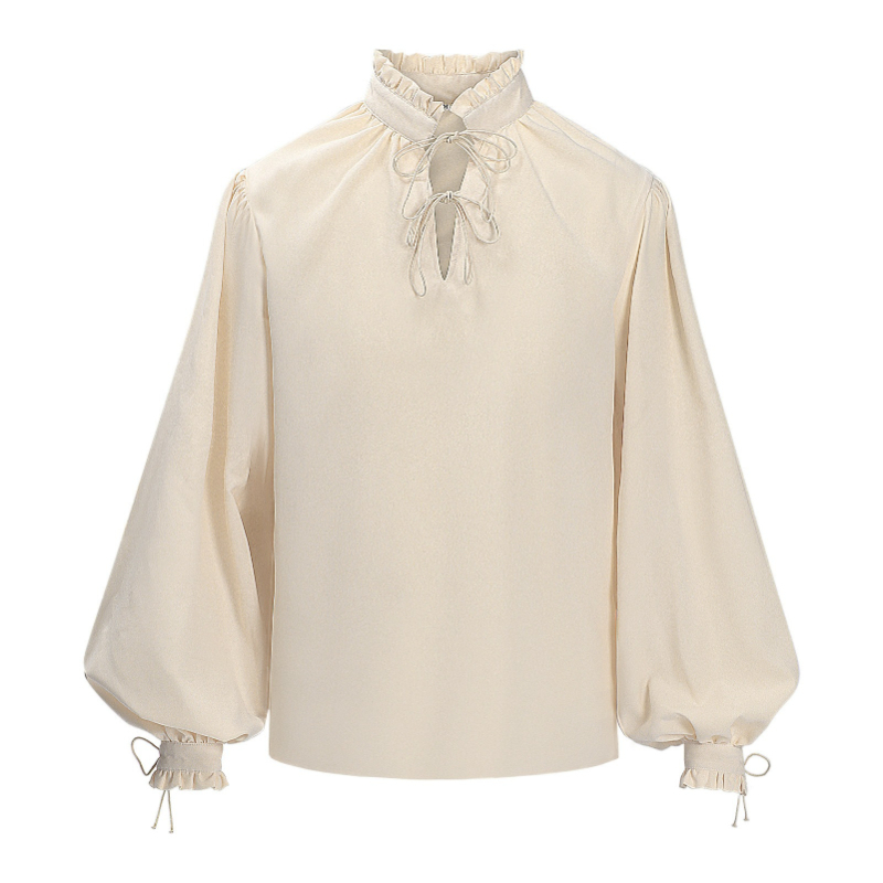 Camisa pirata medieval renacen - Medieval Gothic Lace Up Pirate Shirt reseña y precio
