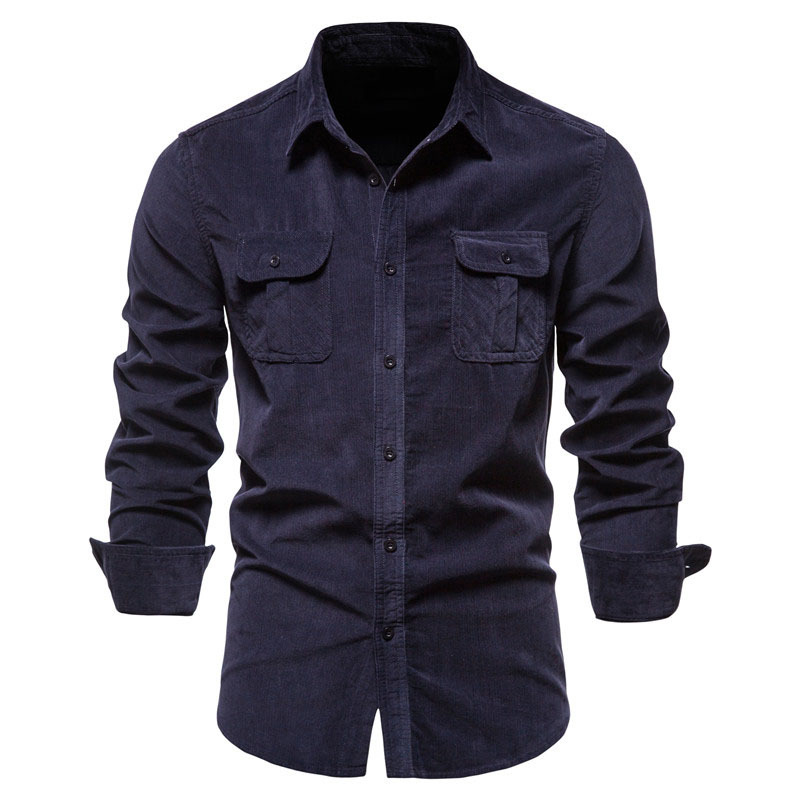 Chaquetas Vintage de pana de C - Corduroy Button Up Shirt Men reseña y precio
