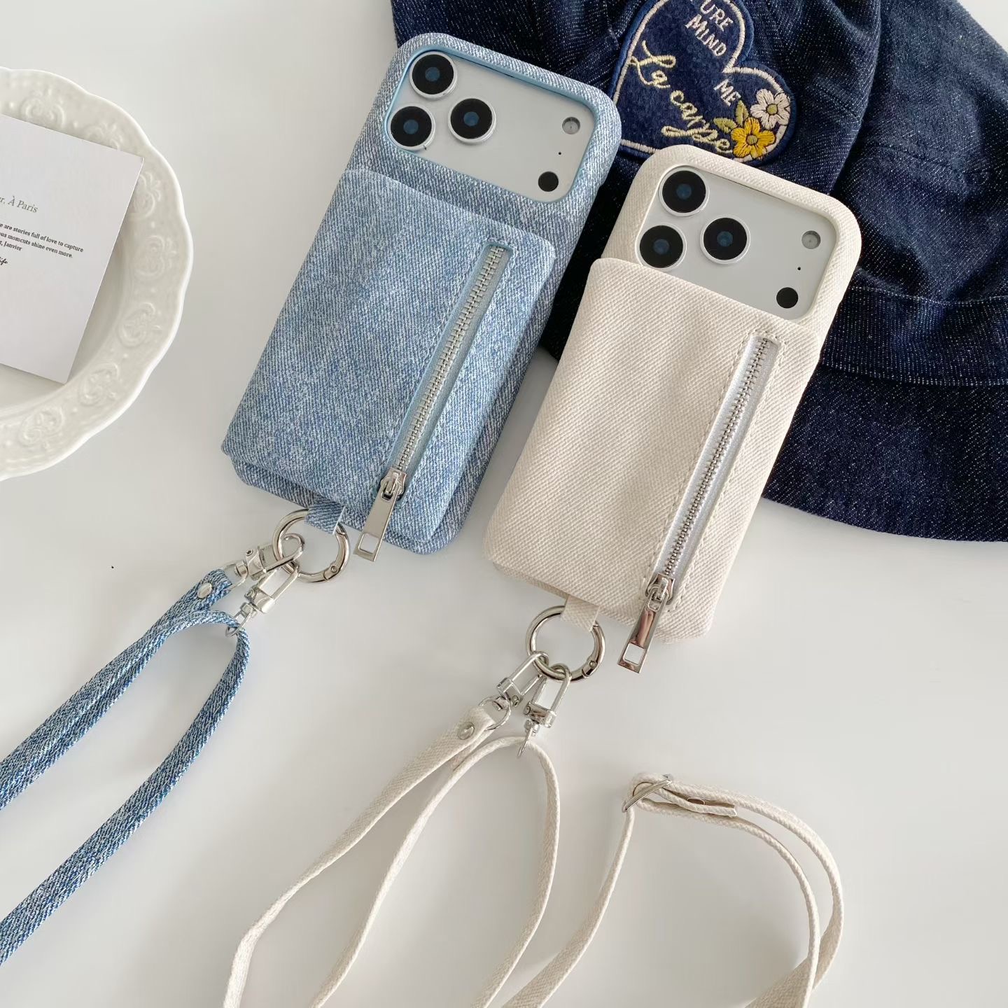 Funda de tarjeta tipo billeter - Jeans reseña y precio